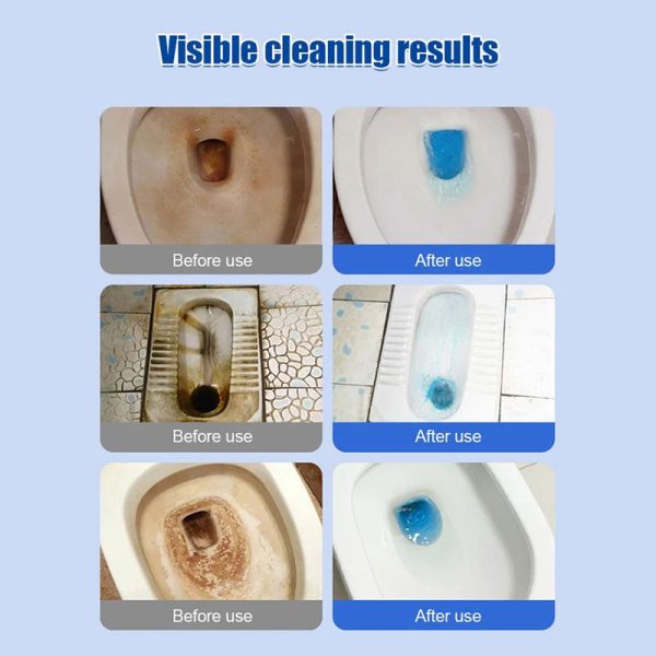 🔥Buy 1 Get 1 free - 🍋Lemon scent toilet bowls cleaning tablets